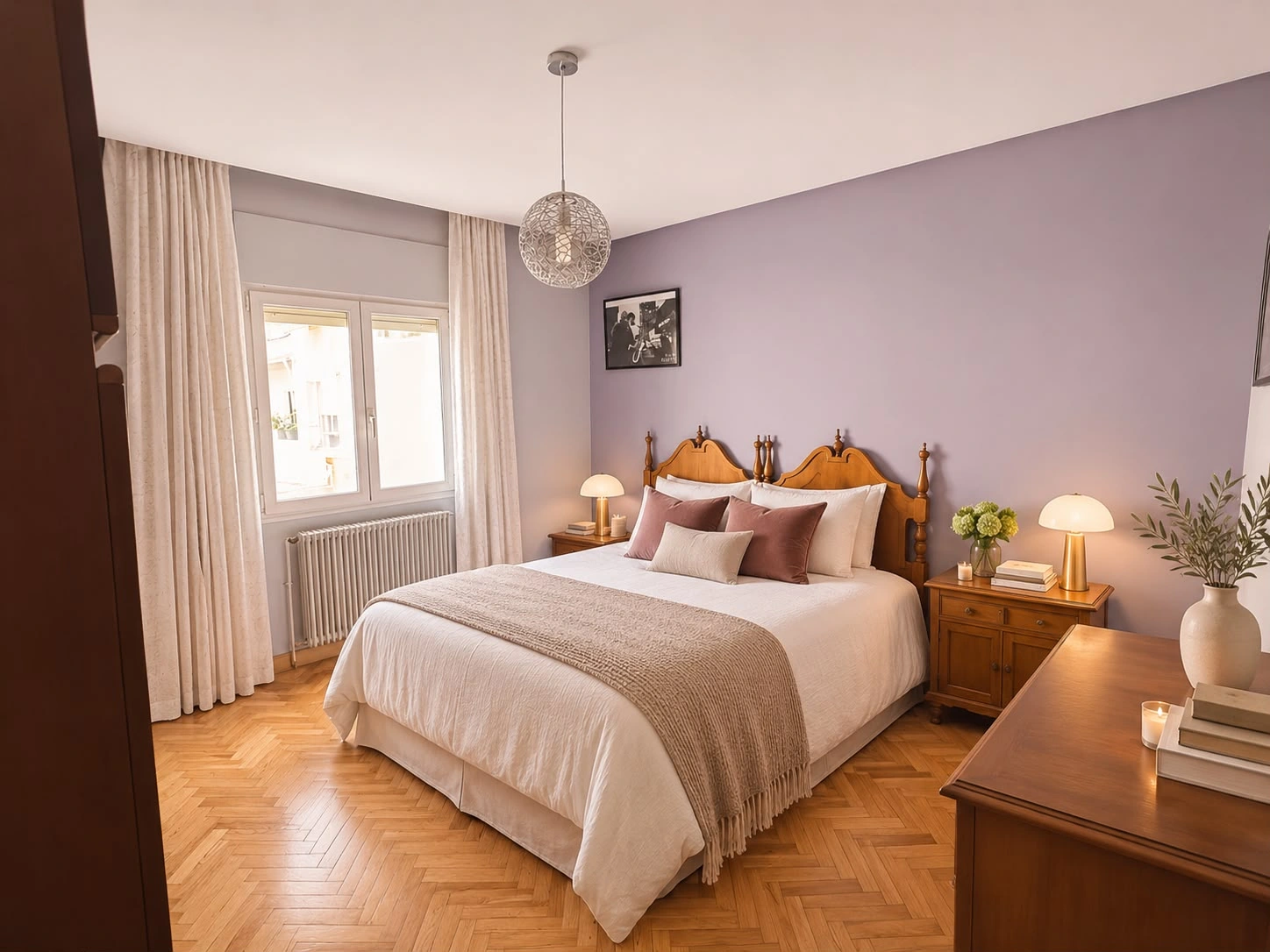 Virtual staging: Principal bedroom, second view