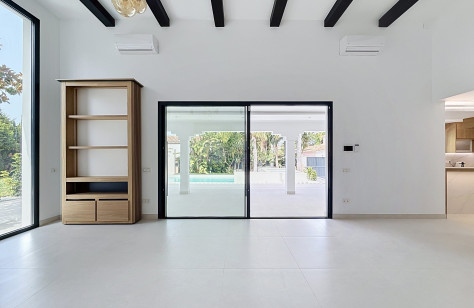 Salón de la villa en Guadalmina Alta